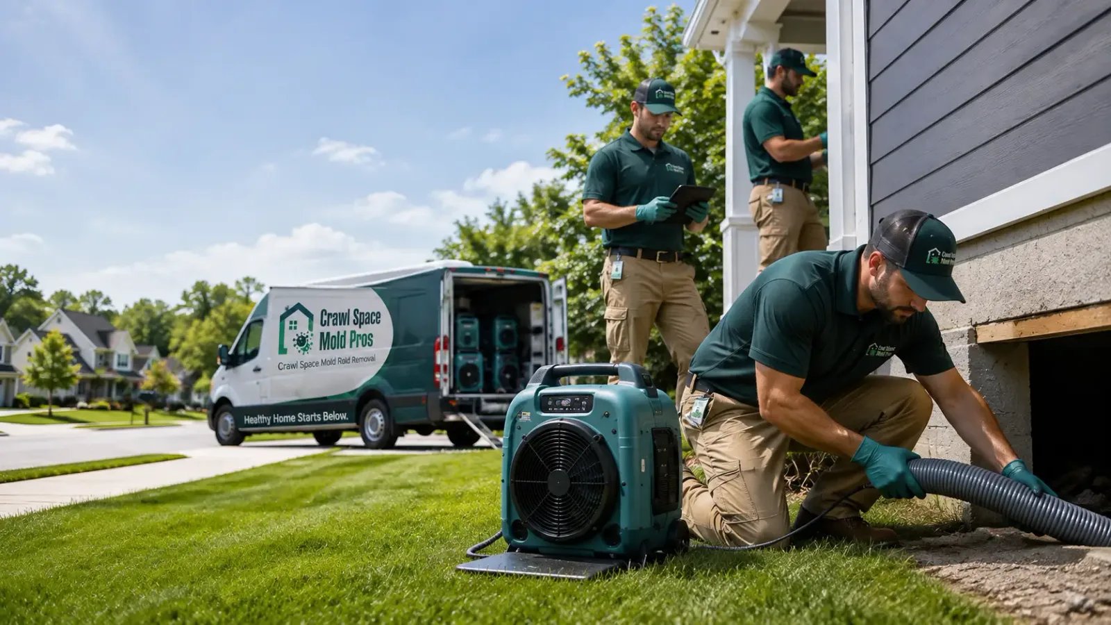 Crawl Space Mold Removal in Perrinton, MI